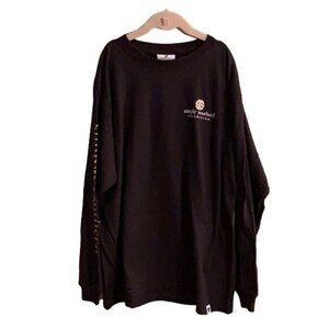Simply Southern Collection Long Sleeves Size L Youth, Black with Logo/Print
